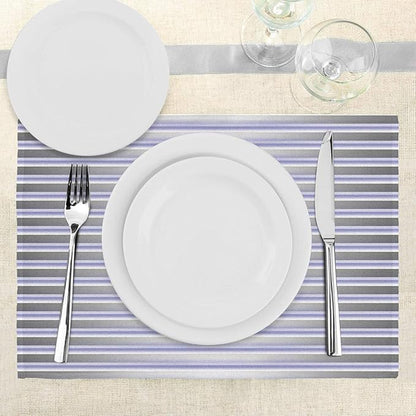 Ambesonne Modern Place Mats Set of 4, Stripe Tube Like Bars Animation Inspired - Image 3