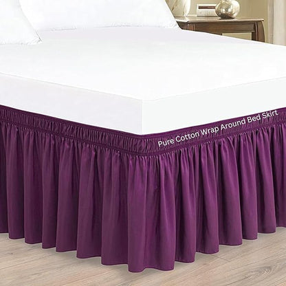 Purple Wrap Around Bed Skirts - Image 2
