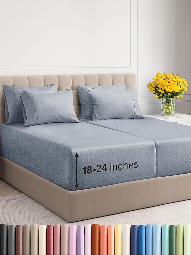 Extra Deep Split King Sheet Set by CGKUnlimited