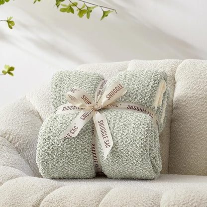 Snuggle Sac Heather Sage Green Throw Blanket by SnuggleSac