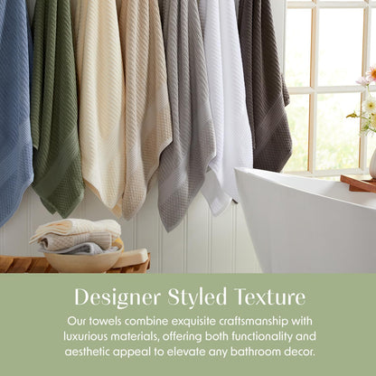 springtree home 100% cotton bath towel set |, side view
