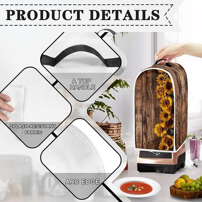Cute Sunflower Blender Covers Kitchen Appliance Dust Cover Blender Protector - Image 3