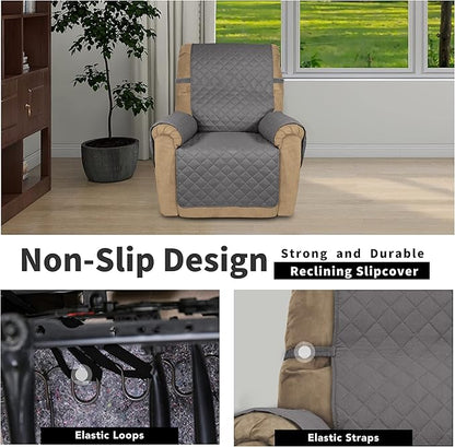Easy-Going Recliner Chair Slipcover Reversible Sofa Cover Water Resistant Couch - Image 3
