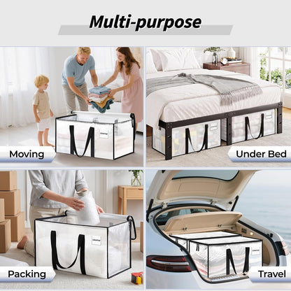 ukeetap 8 pack extra large clothes storage bins, package contents