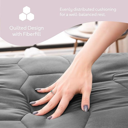 Hearth & Harbor 12 Pack King Size Quilted Fitted Mattress Pad Cover, 100% - Image 6