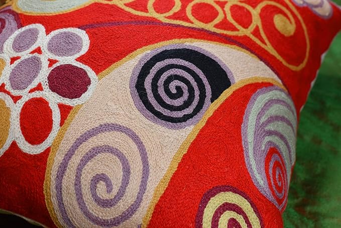 Hilma Al Klint Red Pillow Cover Modern Red Pillowcase Abstract Chair Cushion - Image 5