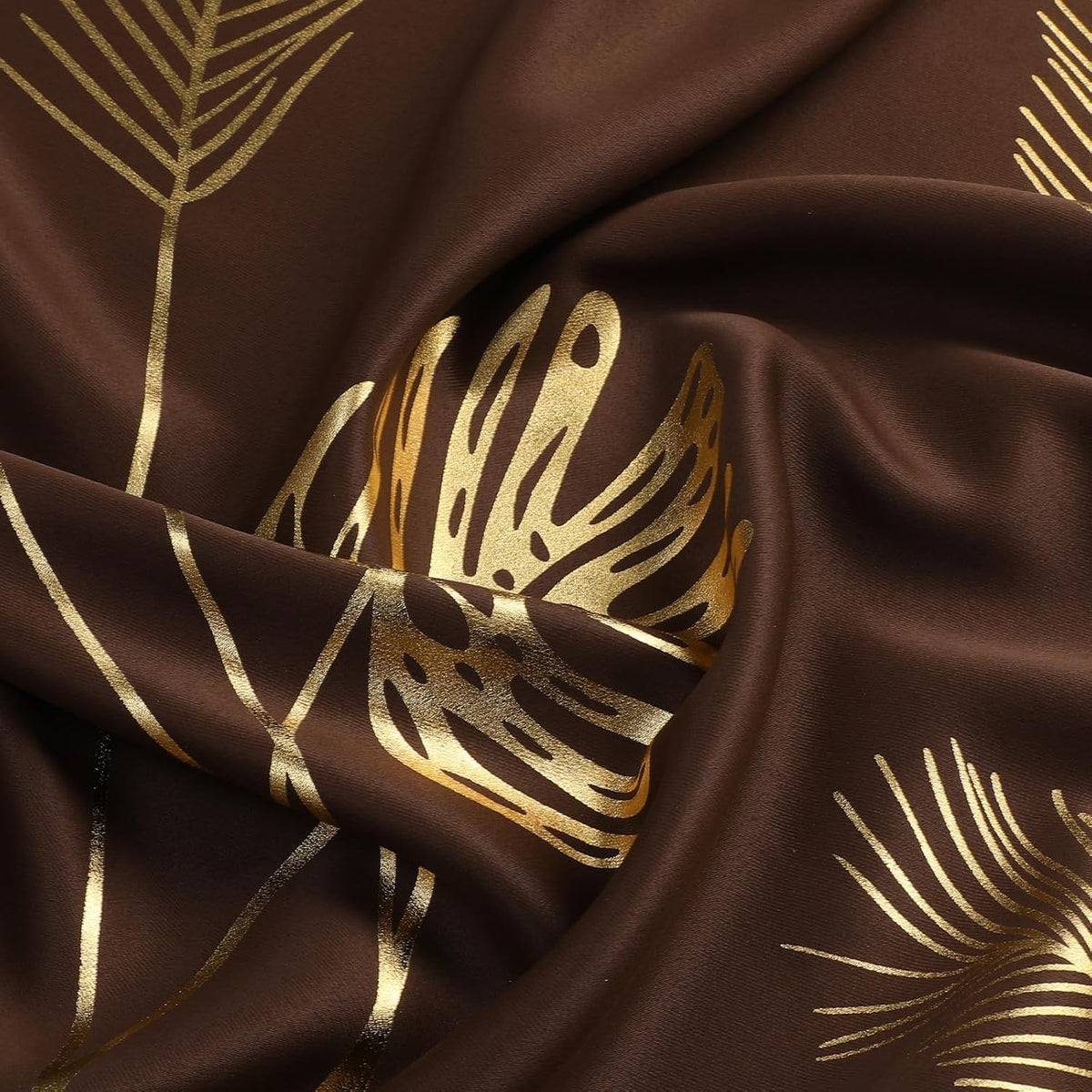 estelar textiler brown blackout patterned curtains for living showing dimensions
