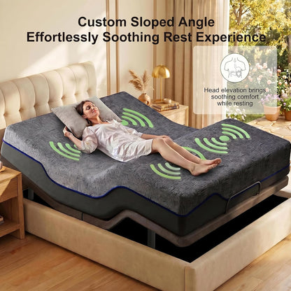 marsail adjustable bed frame full electric bed with, close-up detail