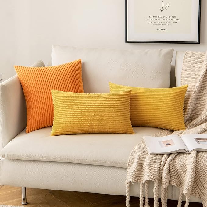MIULEE Pack of 2 Pillow Covers Soft Soild Decorative Throw Pillow Covers Set - Image 5