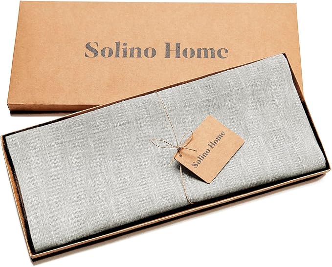 Solino Home Linen Table Runner 72 Inches Long - Image 5