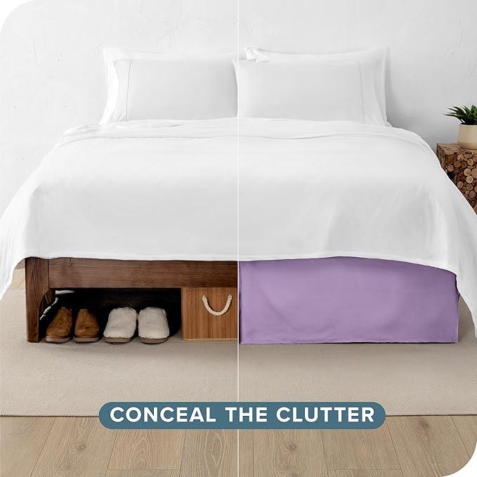 Bare Home Queen Bed Skirt - Image 3