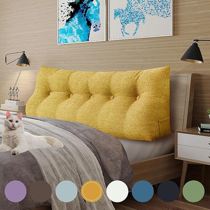 11 lbs Thickened Headboard Pillow Wedge Pillow Headboard Reading Pillow Bed - Image 3