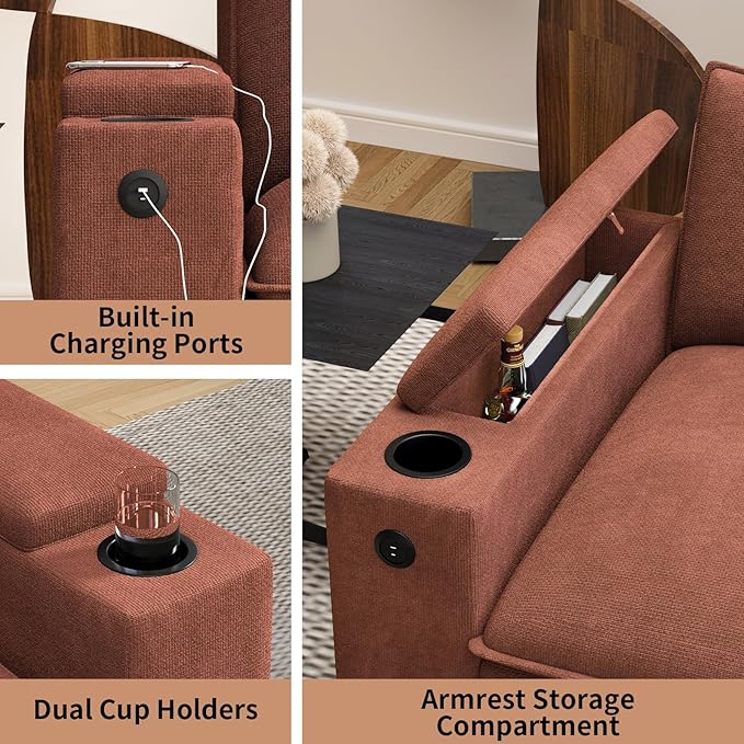 81.5" Loveseat Cloud Sofa Couch - Image 3
