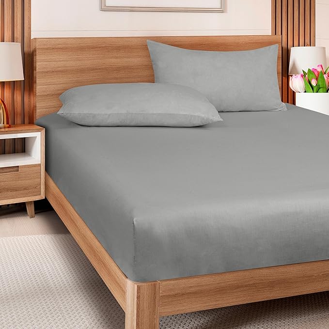 ROYALE LINENS 300 Thread Count 100% Long Staple Combed Cotton Fitted Sheet Twin - Image 6