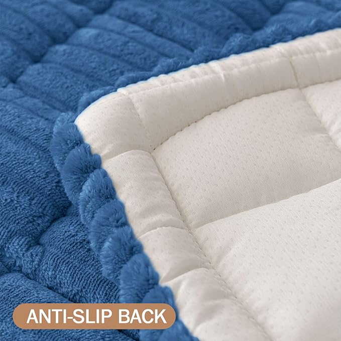 Smiry Couch Cover for Dogs Washable, Non Slip Fuzzy Pet Couch Covers for 3 - Image 8
