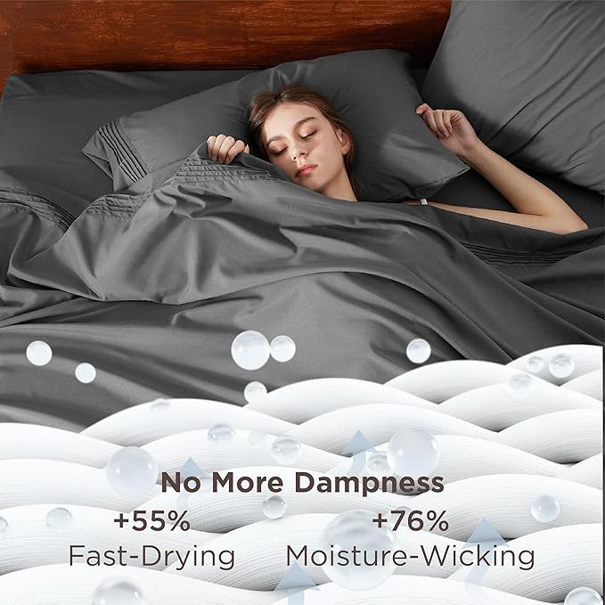 Bedsure Deep Pocket King Sheet Set - Image 3