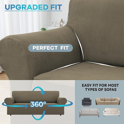 LURKA Stretch Sofa Slipcovers 1 Piece Couch Covers - Image 4