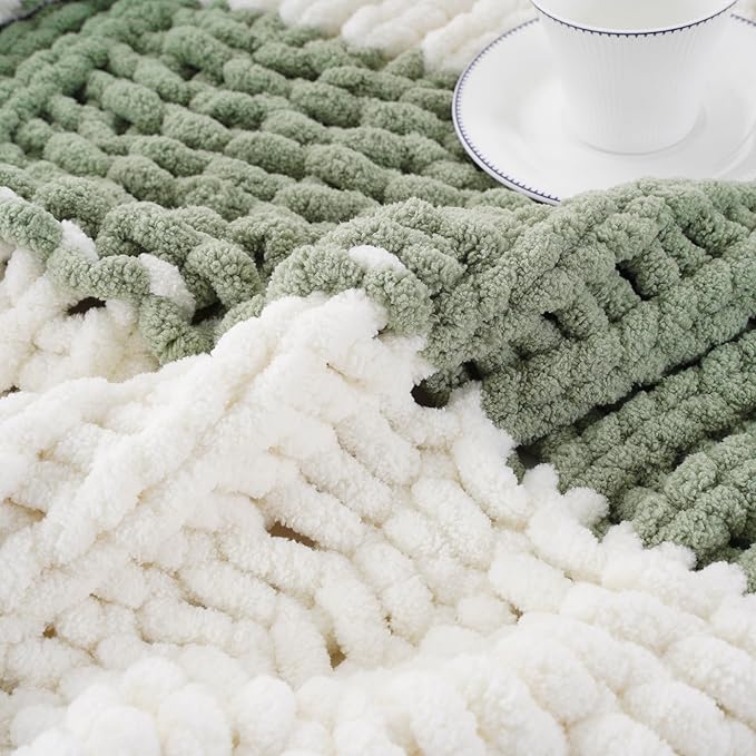Battilo Chunky Knit Throw Blanket, Soft and Thick Chenille Throw Blanket - Image 8