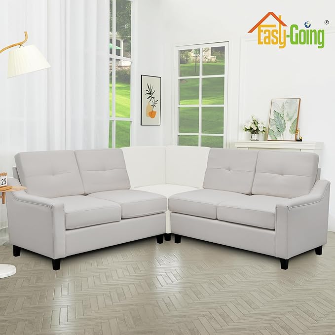 Easy-Going Stretch Sectional Corner Sofa Slipcover 1-Piece Couch Sofa Cover - Image 3