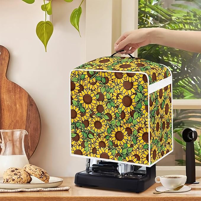 Coffee Machine Dust Covers Stain Fingerprint Resistant Kitchen Appliance Covers - Image 7