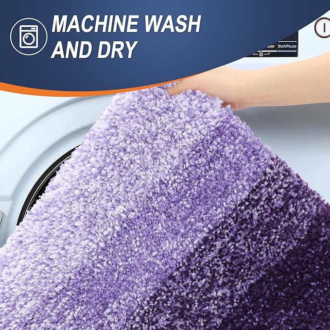 OLANLY Bathroom Rugs Mat 24x16, Extra Soft Absorbent Microfiber Bath Rugs - Image 6