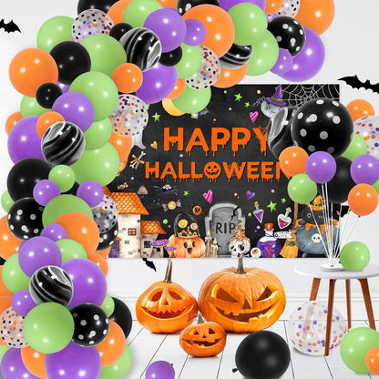 Avezano Happy Halloween Backdrop Halloween Party Decorations