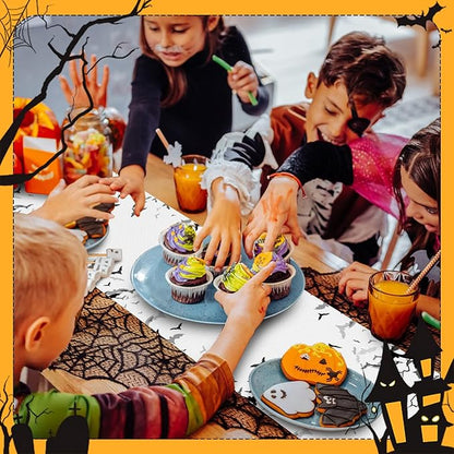 Happy Halloween Table Runner Black Bats Seasonal Holidays Indoor Outdoor - Image 3