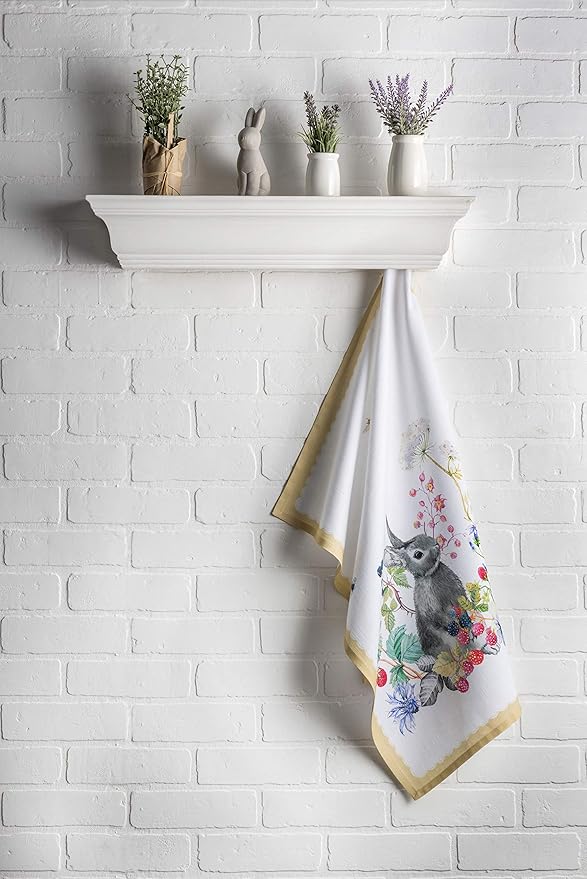 Maison d' Hermine Kitchen Towels Set of 3 100% Cotton 27.50" x 20" Reusable - Image 6