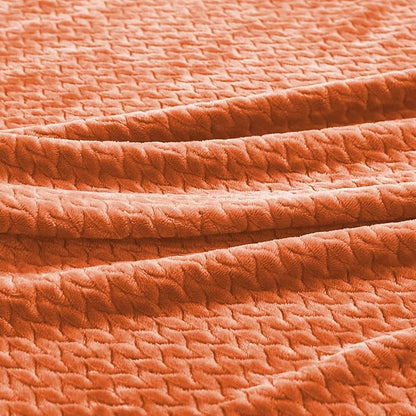 Oversized King Fleece Blanket 120x120 Inches, Seamless Soft Cozy 3D Jacquard - Image 4