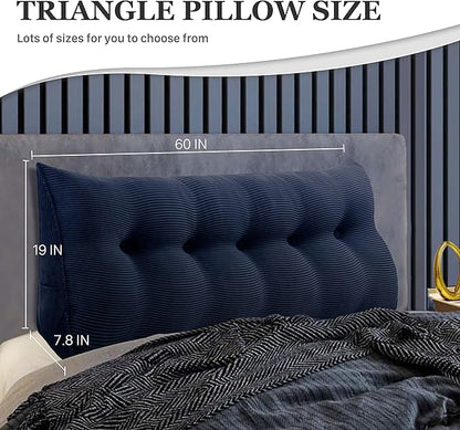 11 lbs Thickened Wedge Pillow Headboard Body Positioner Triangular Reading - Image 3