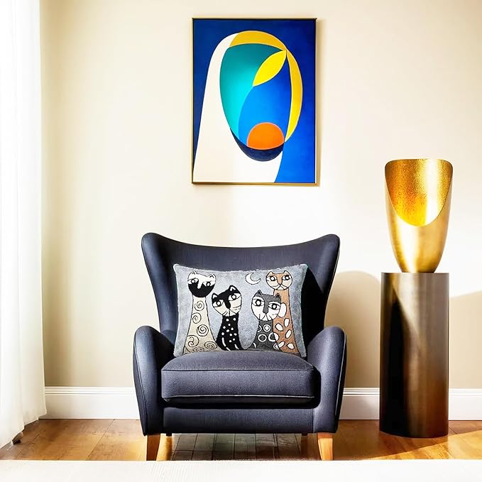 Picasso Lumbar Cat Pillow Cover - Image 8