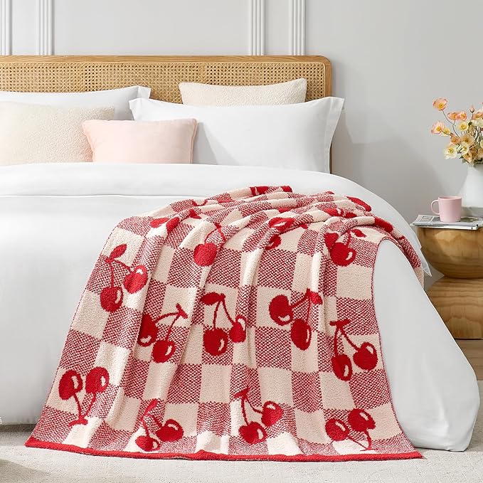 Snuggle Sac Red Cherry Throw Blanket - Image 7