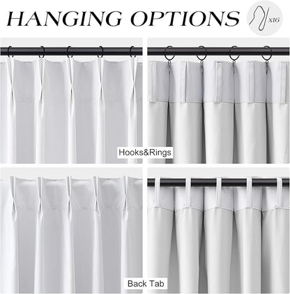 White Linen Blackout Curtains 84 Inches Long - Image 6