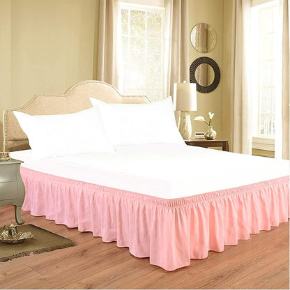 Peach Wrap Around Bed Skirts - Image 3