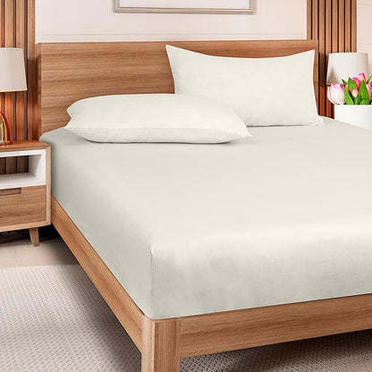 ROYALE LINENS 300 Thread Count 100% Long Staple Combed Cotton Fitted Sheet Queen - Image 8