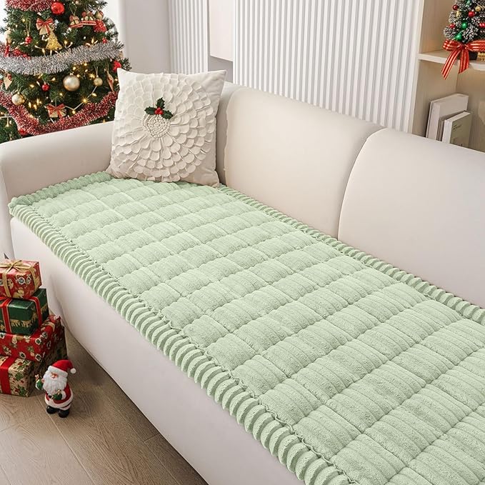 Smiry Couch Cover for Dogs Washable, Non Slip Fuzzy Pet Couch Covers for 3 by Smiry