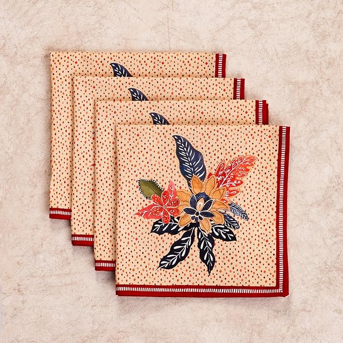 Maison d' Hermine Cloth Napkins Set of 4 100% Cotton - Image 9