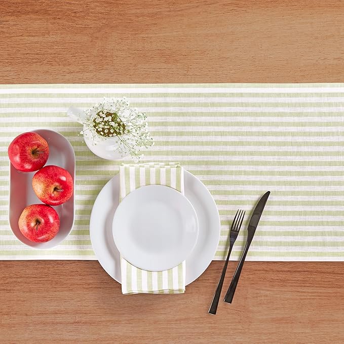 Solino Home Linen Table Runner 72 Inches Long - Image 3