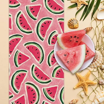 Summer Watermelon Table Runner, Seasonal Indoor Outdoor Home Decor Party Supply - Image 4