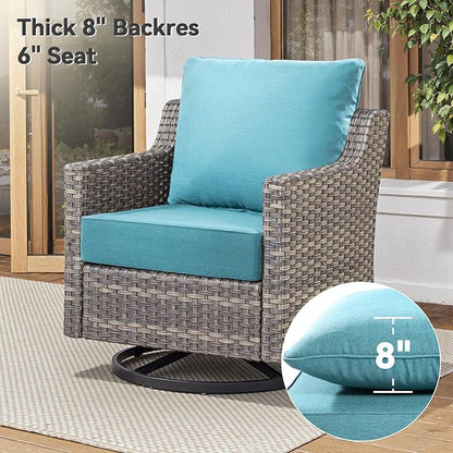 6" Thick Outdoor Cushions 22x24x6, 1-Set Deep Seat Patio Cushions - Image 7
