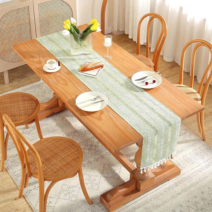 Farmhouse Table Runner, Rustic Cutout Table Runners - Image 6