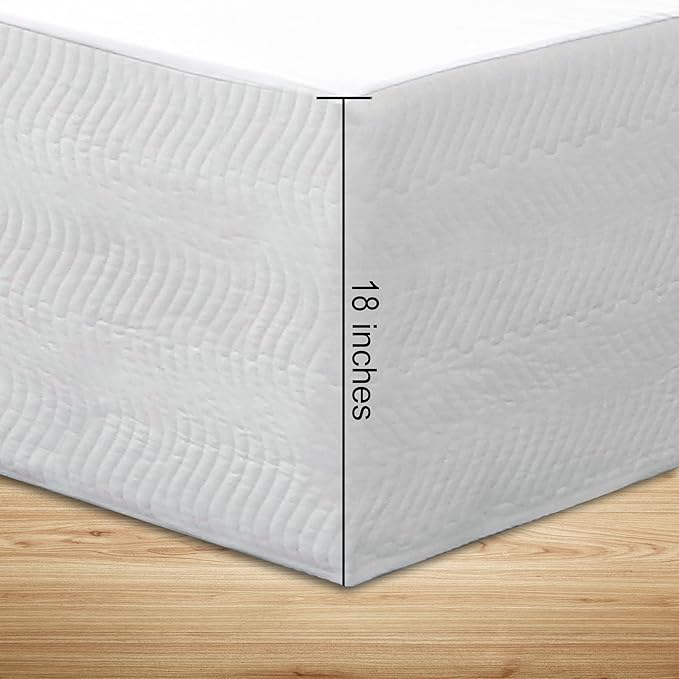 Queen Bed Skirt-Box Spring Cover - Image 3