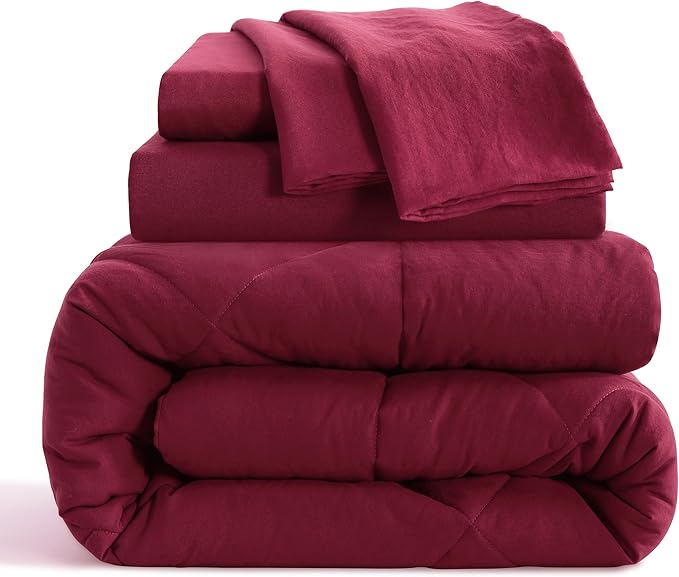 NTBAY Twin Comforter Set with Sheets, 5 Pieces Soft and Breathable Twin Bedding - Image 2