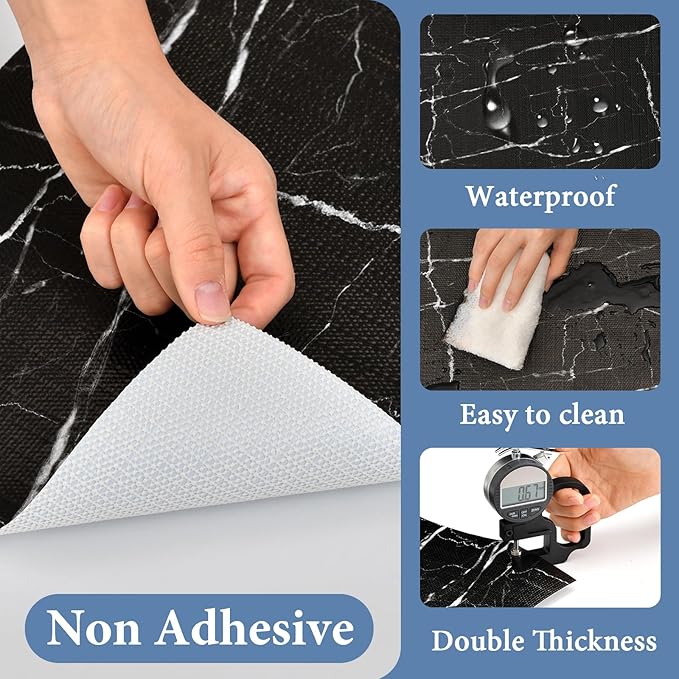 Drawer and Shelf Liner for Kitchen Cabinet: 17 in X 30 Ft Non Slip Waterproof - Image 3
