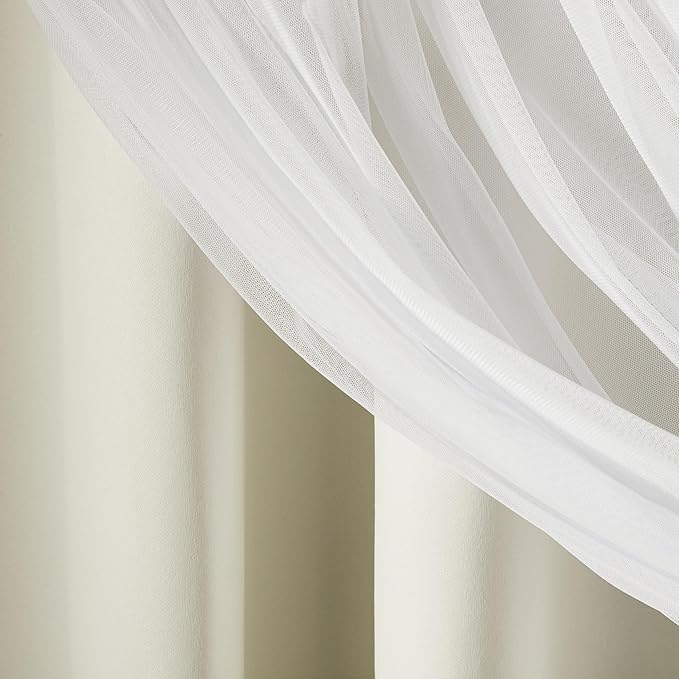 TOWN & COUNTRY LUXE Talia Double Layer Indoor Curtains, Sheer and Room - Image 7
