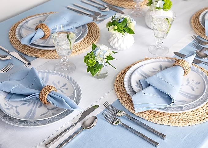 Solino Home Linen White Table Runner 132 Inches Long - Image 9
