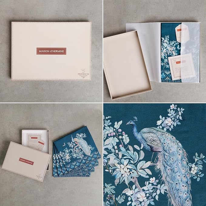 Maison d' Hermine Napkin 100% Combed Cotton Premium 20"x20" Decorative Washable - Image 2