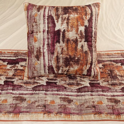 The HomeCentric King Queen Twin Pink & Orange Designer Queen 74"x18" Bed Runner - Image 4