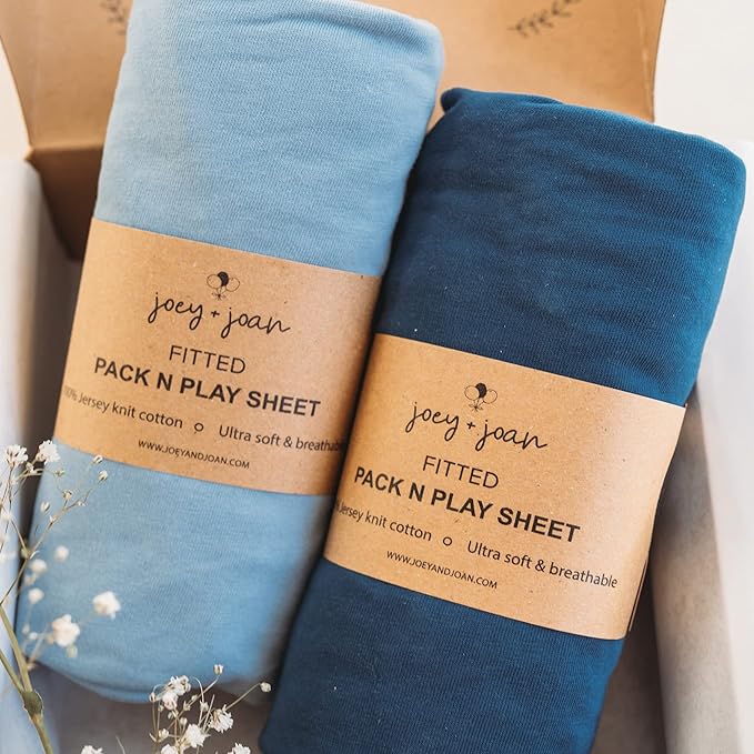 Pack and Play Sheets Fitted – Compatible by JoeyJoan