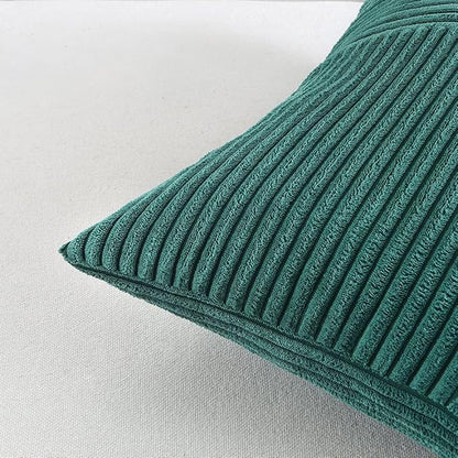 Fancy Homi 2 Packs Teal Samll Decorative Throw Pillow Covers 12x12 Inch - Image 5